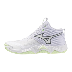 foto MIZUNO MOMENTUM ELITE MID W WHITE BALSAM GREEN AMBROSIA