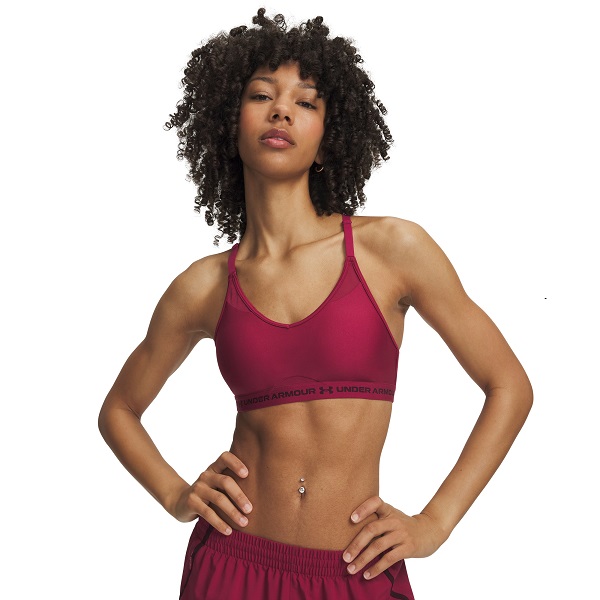 UNDER ARMOUR REGGISENO SPORTIVO CROSSBACK LOW BRA BURGUNDI